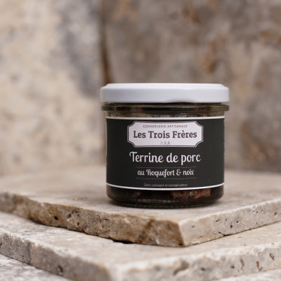 Terrine de porc au Roquefort et noix - 100g