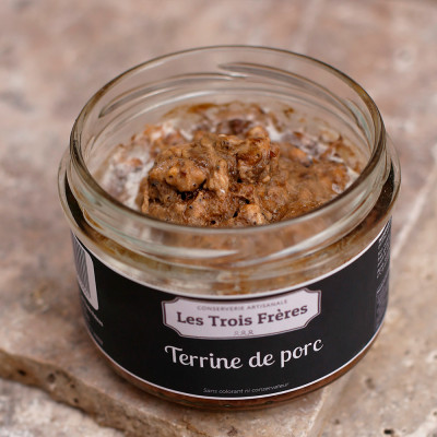 Terrine de porc nature - bocal ouvert